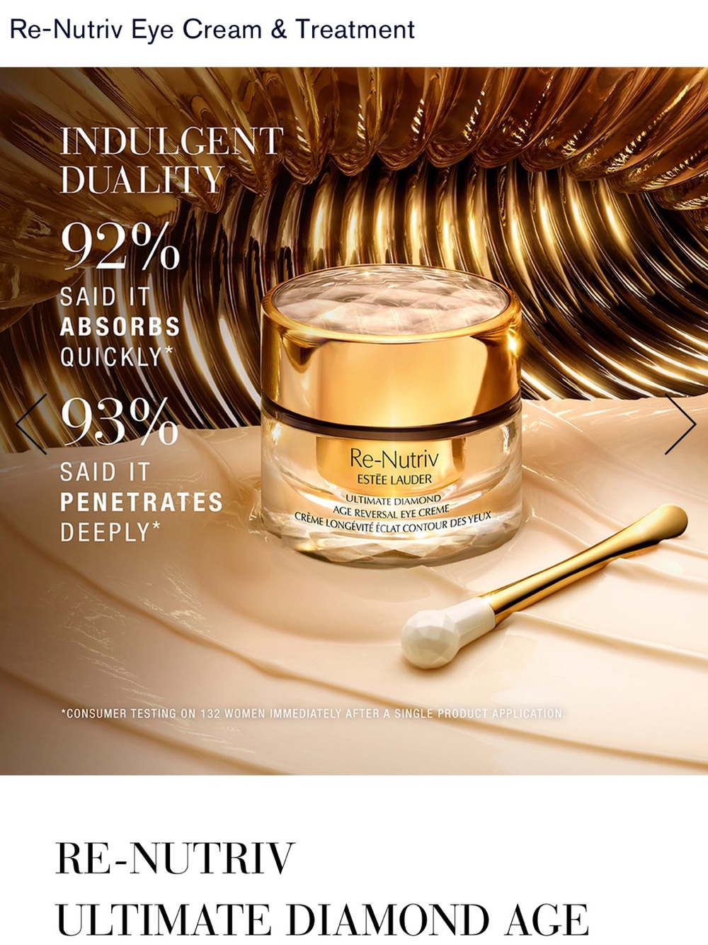 Estée Lauder ultimate diamond eye creme